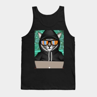 Hacker Cat Tank Top